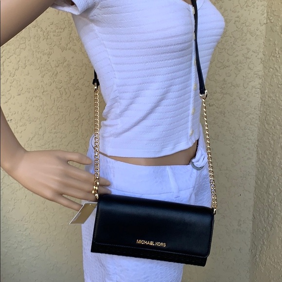 MICHAEL KORS JET SET ITEM LG WALLET ON A CHAIN - Picture 3 of 16